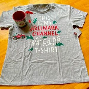 Hallmark T-shirt, mug, ornament bundle
